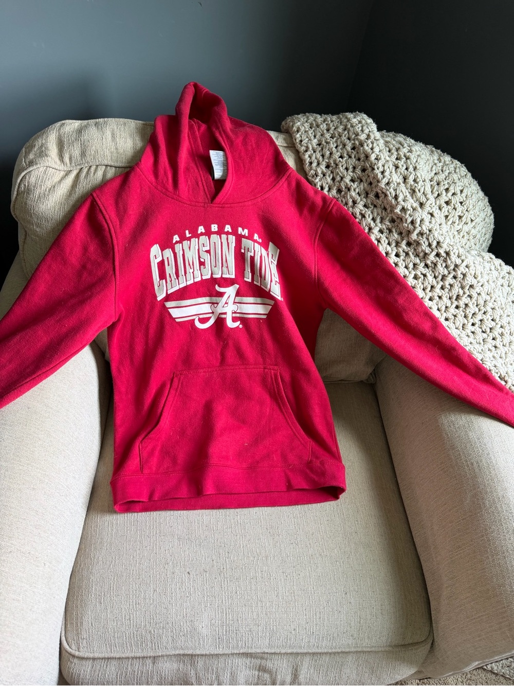 Alabama Crimson Tide Red Kids Hoodie Sweatshirt